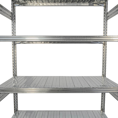 Regał metalowy cynkowany magazynowy  200 x 60 x 163 cm 170 kg/ poziom z czterema półkami VPC03