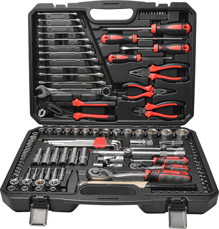 Zestaw narzędzi 1/4" 1/2" 122 szt.