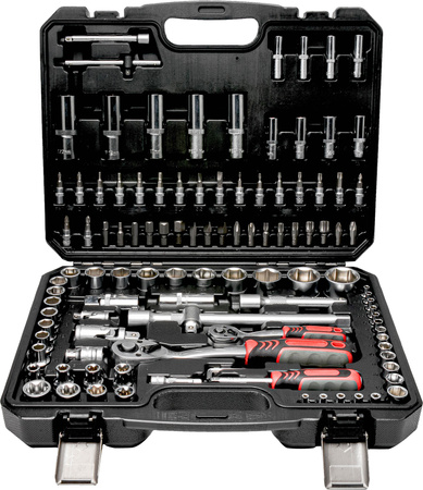 Zestaw narzędzi 1/4" 1/2" 110 szt.