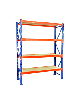 Regał półkowy magazynowy 200 x 80 x 133 cm z czterema półkami VRP03