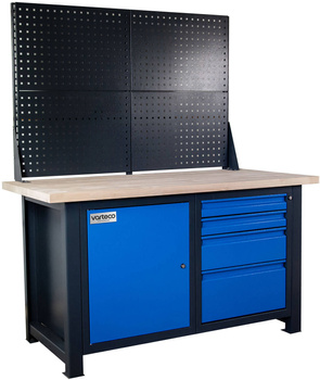 Stół garażowy z nadstawką z szafką i czterema szufladami MS 1420