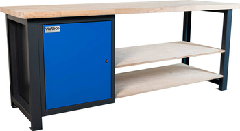 Stół montażowy z półkami i szafką do warsztatu dla mechanika DP 2042