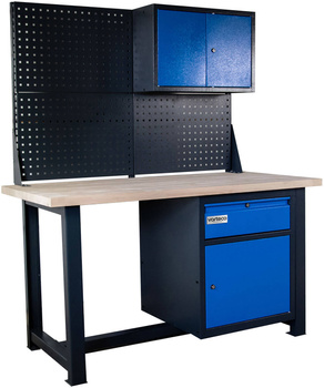 Stół garażowy z nadstawką z dodatkowymi szafkami MS 1422