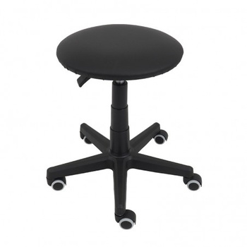 Taboret przemysłowy czarny skay VTPS