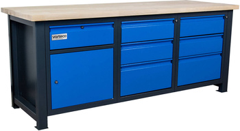 Stół narzędziowy składany z szufladami i szafkami dla mechanika do warsztatu DP 2024