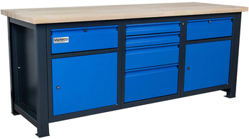 Stół metalowy składany z szufladami i szafkami dla mechanika do warsztatu DP 2022