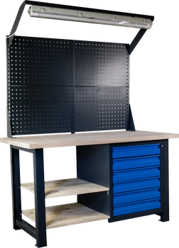Stół garażowy z nadstawką i oświetleniem MS 1428