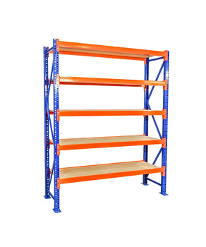 Regał metalowy 250 x 50 x 213 cm z pięcioma półkami VRP19